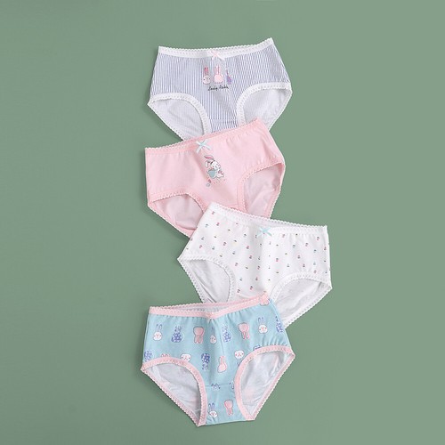 4-Pack Little Girls' Underwear Toddler Comfort Panties Baby Soft Cotton Briefs - Picture 3 of 50