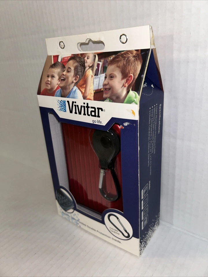 Vivitar Aluminio Metal Estuche Forro de Espuma con Memoria Sostiene Teléfono Cámara Nuevo En Caja Foto 2 de 4