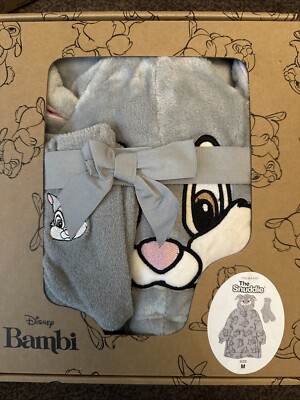 PRIMARK DISNEY BAMBI THUMPER SNUDDIE SOCKS HOODED OODIE BLANKET UK 12-14  BNWT UK
