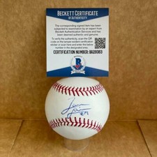 JAMESON TAILLON NEW YORK YANKEES SIGNED AUTOGRAPHED M.L. BASEBALL BAS BA26083