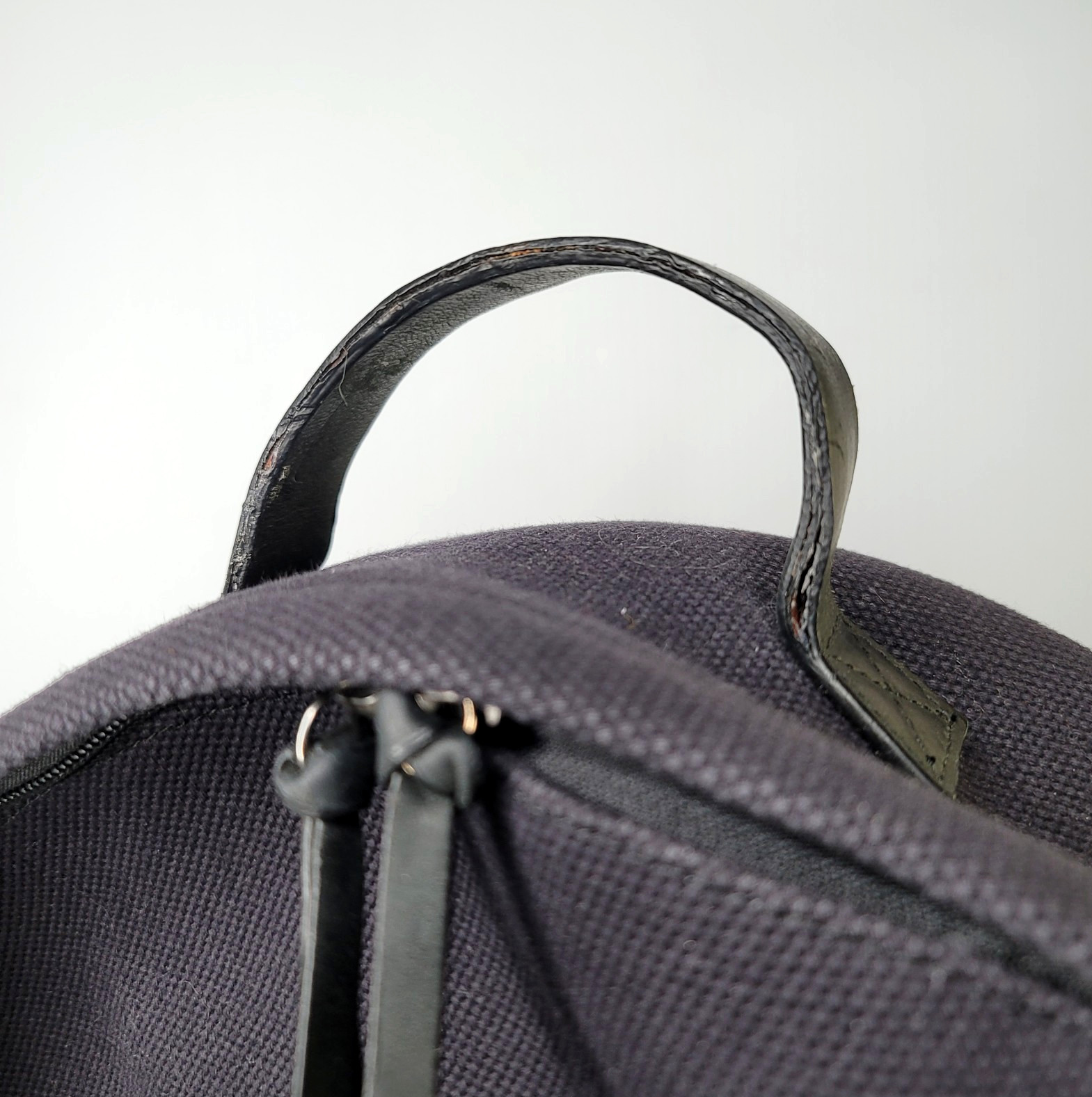 Pendleton Harding Black Wool Canvas Backpack Larg… - image 5