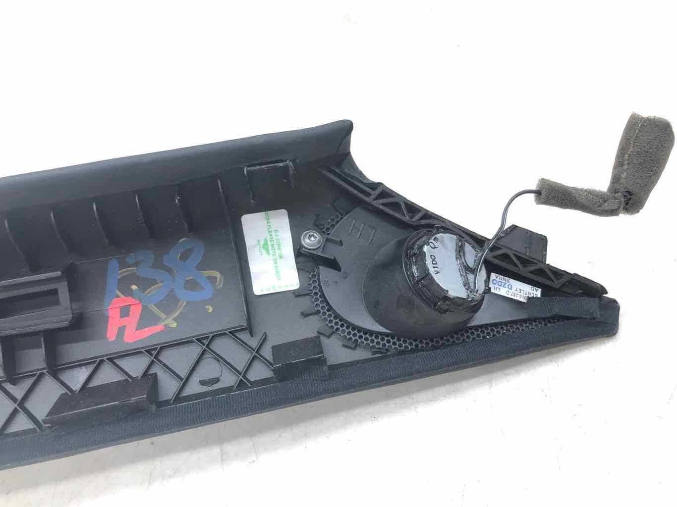 2009-2011 BENTLEY CONTINENTAL FRONT LEFT WINDSHIELD A PILLAR TRIM PANEL BLACK