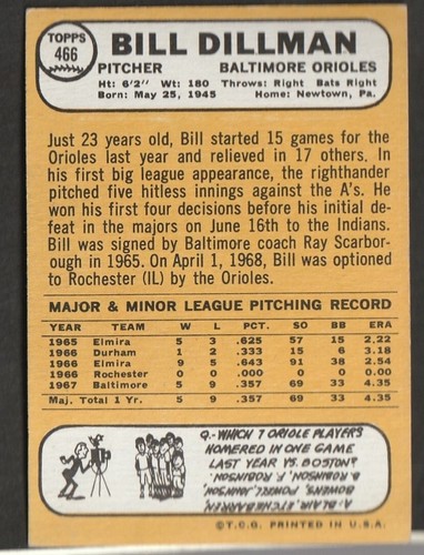 1968 Topps Baseball Cards Scegli una carta a scelta 295-660 EX X-MT 1/25 Set Break - Foto 307 di 490