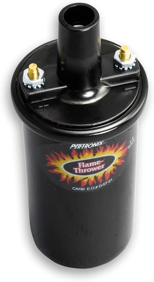 PerTronix 40011 Flame-Thrower 40,000 Volt 1.5 Ohm Ignition Coil – E-Core, Black