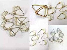 New Set of 25 Pcs Mizrab Wire Brass Iron Single Double sitar musical instrument