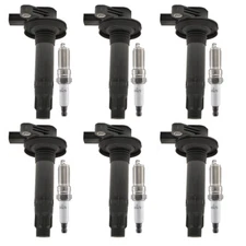 6X Ignition Coil + 6X Iridium Spark Plug for 09-15 Ford Flex Taurus V6 3.5 UF553