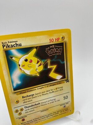 Pikachu Promo Card Kids WB Presents Pokemon The First Movie LV. 13
