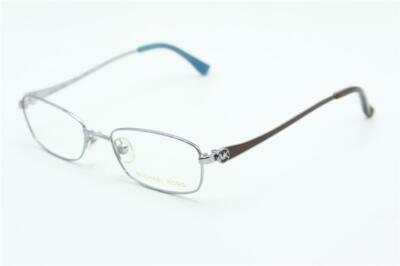 NEW MICHAEL KORS unisex mk158 rectangle eyeglasses in silver MICHAEL KORS MK 158 023 SILVER BLUE FRAMES EYEGLASSES MK158  main image 2