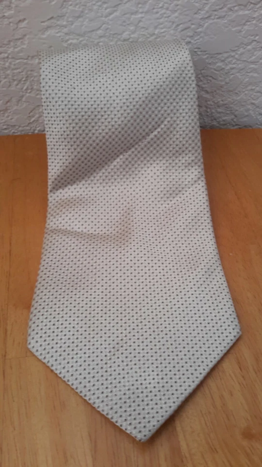 Pierre Cardin Men's Classic Necktie 100% Silk Geometric Gold Pre-owned - Изображение 2 из 4