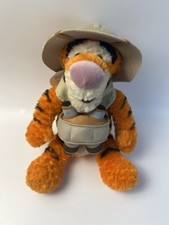 Disney Parks Safari Tigger Bean Bag Plush 9 Winnie the Pooh Animal Kingdom Tag