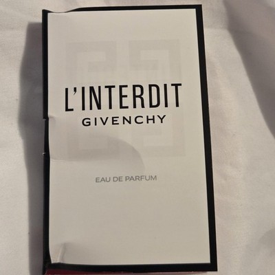 Givenchy L'Interdit Eau De Parfum EDP trial Spray 0.03oz 1ml NEW