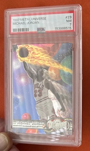 1997 Metal Universe #23 Michael Jordan PSA 7 Near Mint New Slab