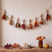 8 Sets Mini Dried Flower Bouquet Wall Decor Boho Hanging Garland Farmhouse Displ