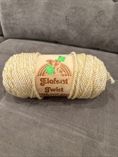 Vintage Elefant Twist Yarn Pink and White 50 Yards 7mm for Macram  Crafts 1976