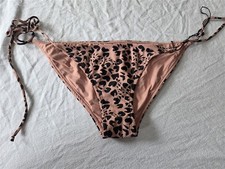 NWT Rachel Pally S Animal Print Tie Side Bikini Swim Bottom 130651