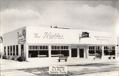 #ad Sarasota FL Shellcraft Store Castle Studio c1950s 60s Vintage Postcard $6.99