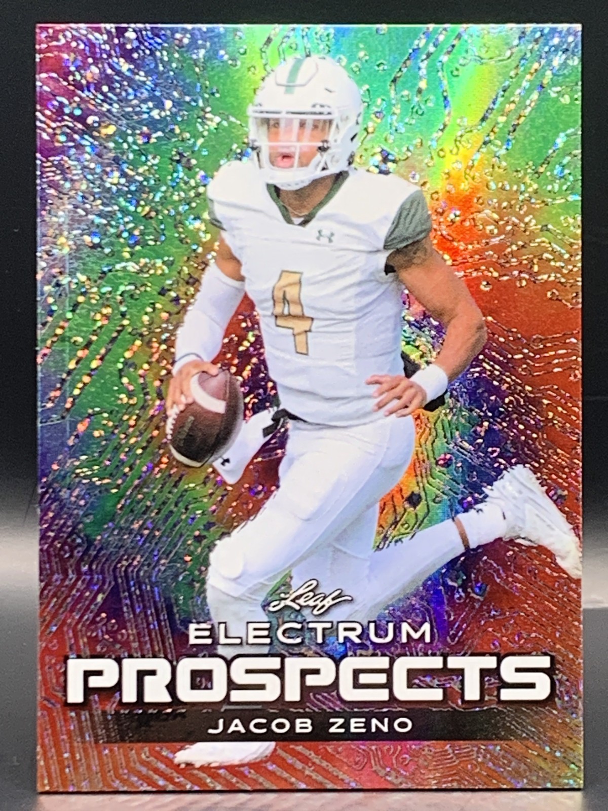 2024 Leaf Electrum Tie Dye Skin & Etch #171 Jacob Zeno /25 - Texas A&M Aggies