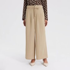 Womens Wide Leg Belted Palazzo Pants - A New ...