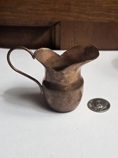 Vintage Miniature Artisan Copper Pitcher 2"