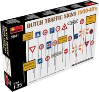 Mini Art 35661 1:35 Niedland. Verkehrszeichen 1930-40 - Originalgetreue Nachbild