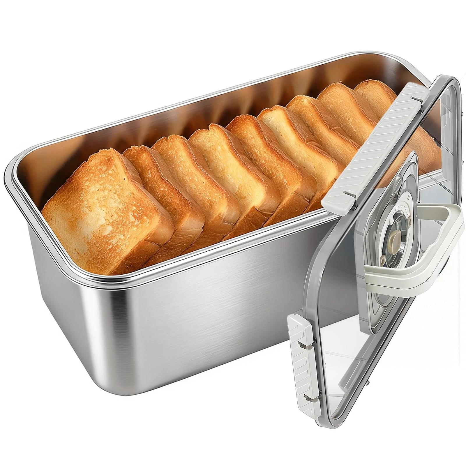 Bread Stainless Steel Bread Storage for Homemade Bread, Dishwasher Safe Bread...
Opens in a new wind