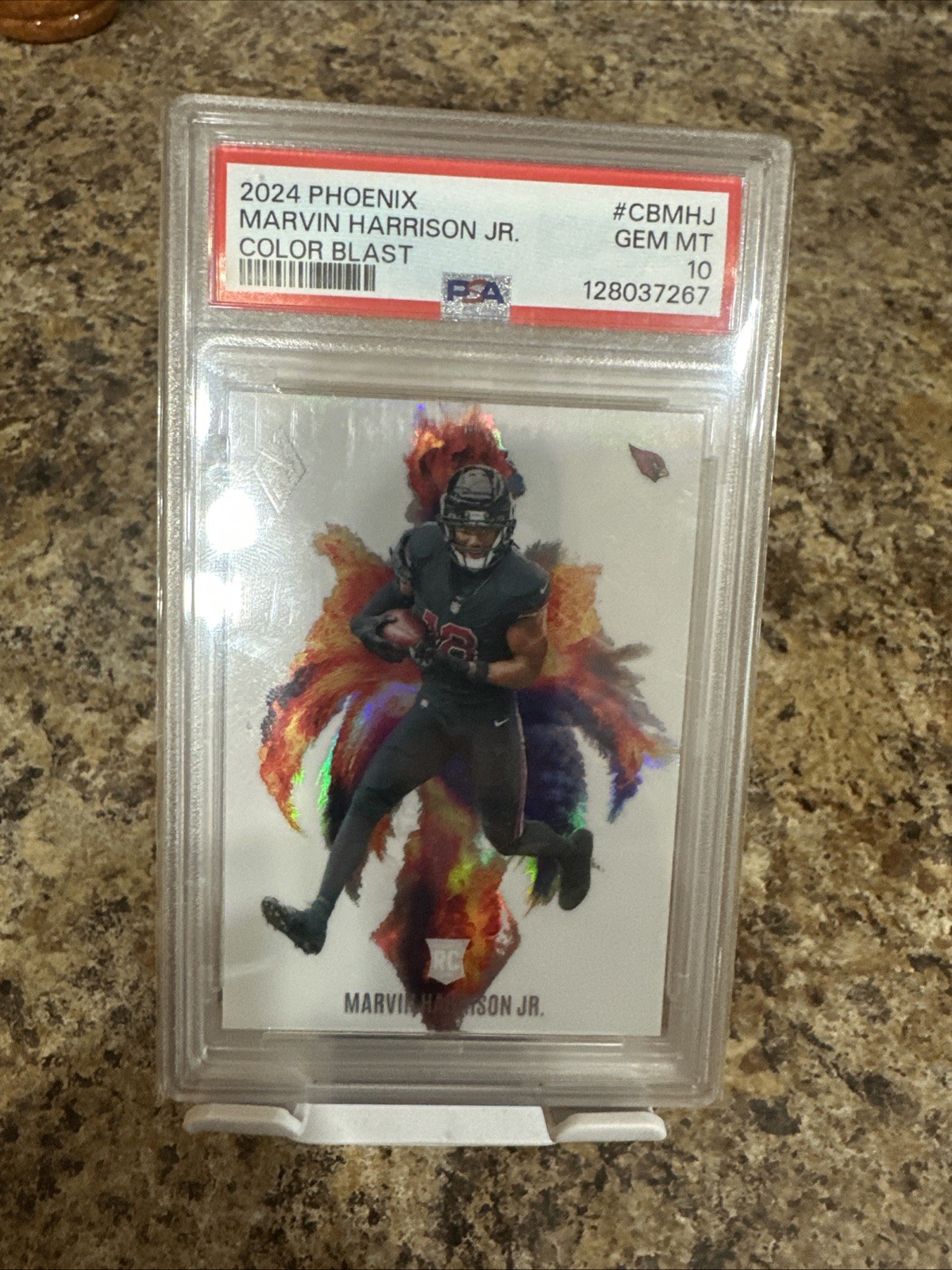 2024 Panini Phoenix Color Blast Marvin Harrison Jr. (RC) #CBMHJ PSA 10