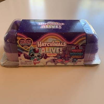 NEW Hatchimals Neon Rainbow Egg Carton Hatch And Play Surprise Toy Set For Kids