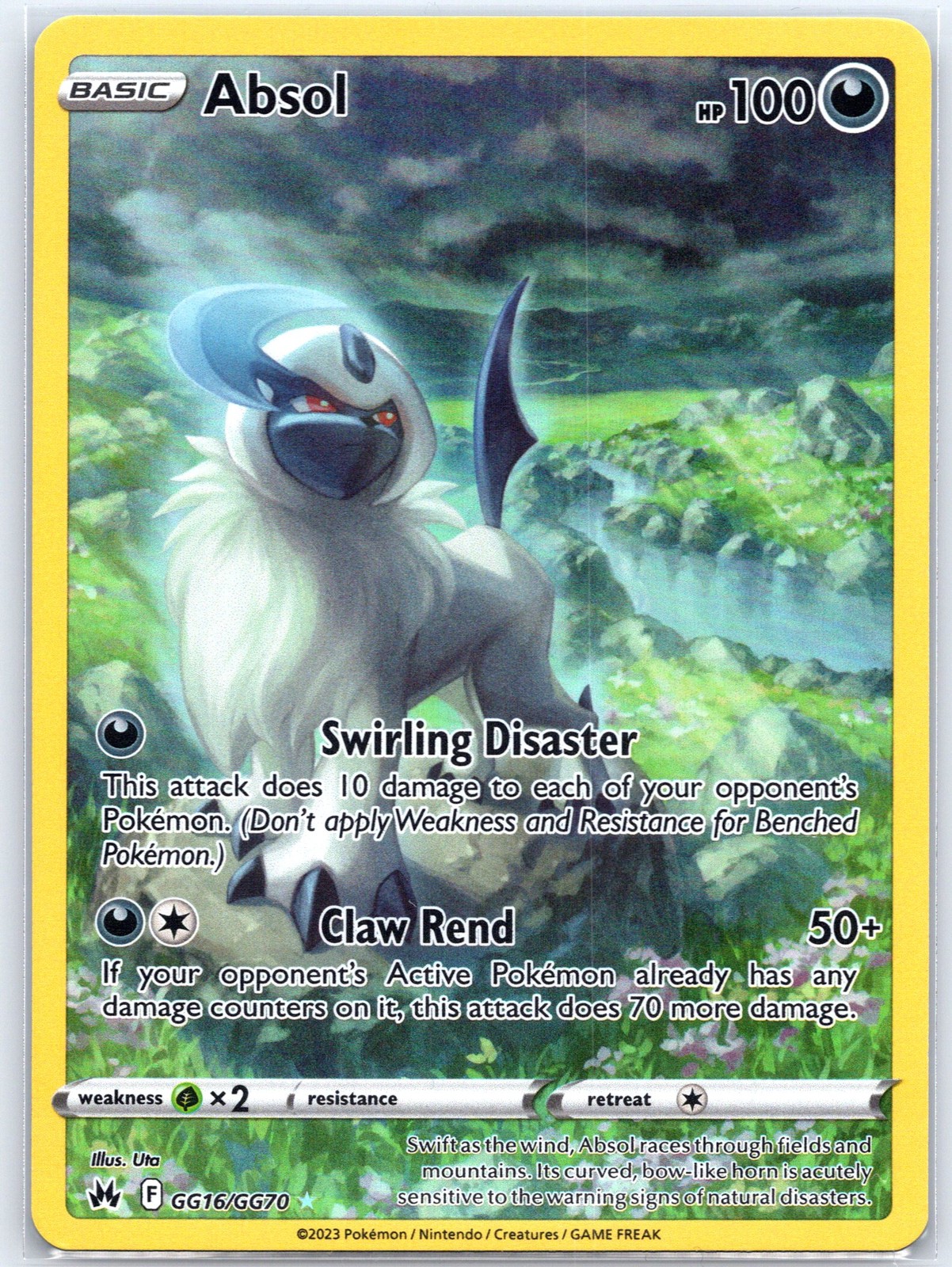 Absol GG16/GG70 Holo Near Mint Crown Zenith: Galarian Gallery Pokemon Shipnow