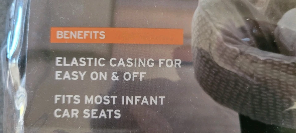 Forro de asiento de coche, Eddie Bauer, gris, nuevo en paquete, lavado a máquina Foto 3 de 4