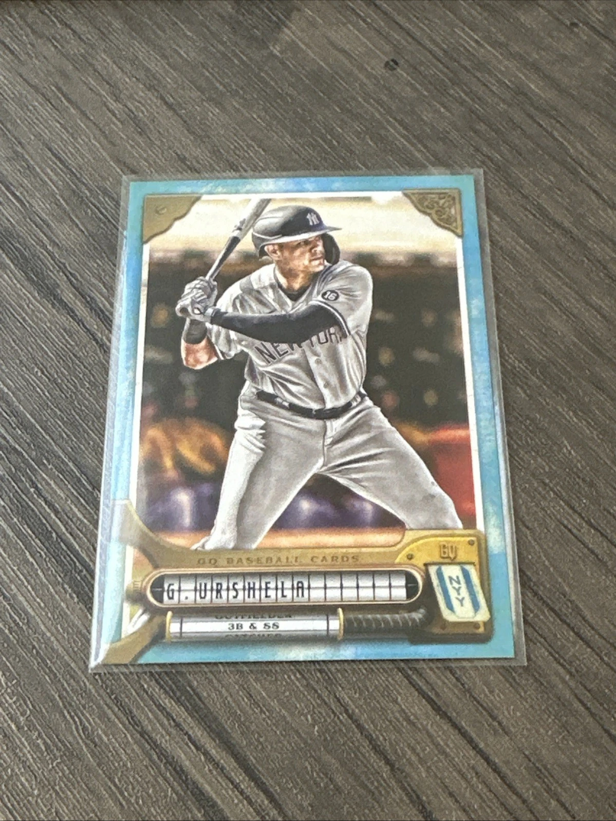 2022 Topps Gypsy Queen Blue 41/150 Gio Urshela #59 New York Yankees