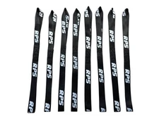 Racingpowersports Soft Loop Tie Down Straps 4500lbs Motorcycle ATV 8PCS 1x8 Blk