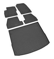 GummifußMatten Und Kofferraumwanne Passend FüR Ford Focus Kombi Ab 2011 Bis 201