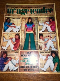 MLLE AGE TENDRE N °109 STONE CHARDEN SHEILA JUVET GALL FUGAIN CLOCLO JAGGER