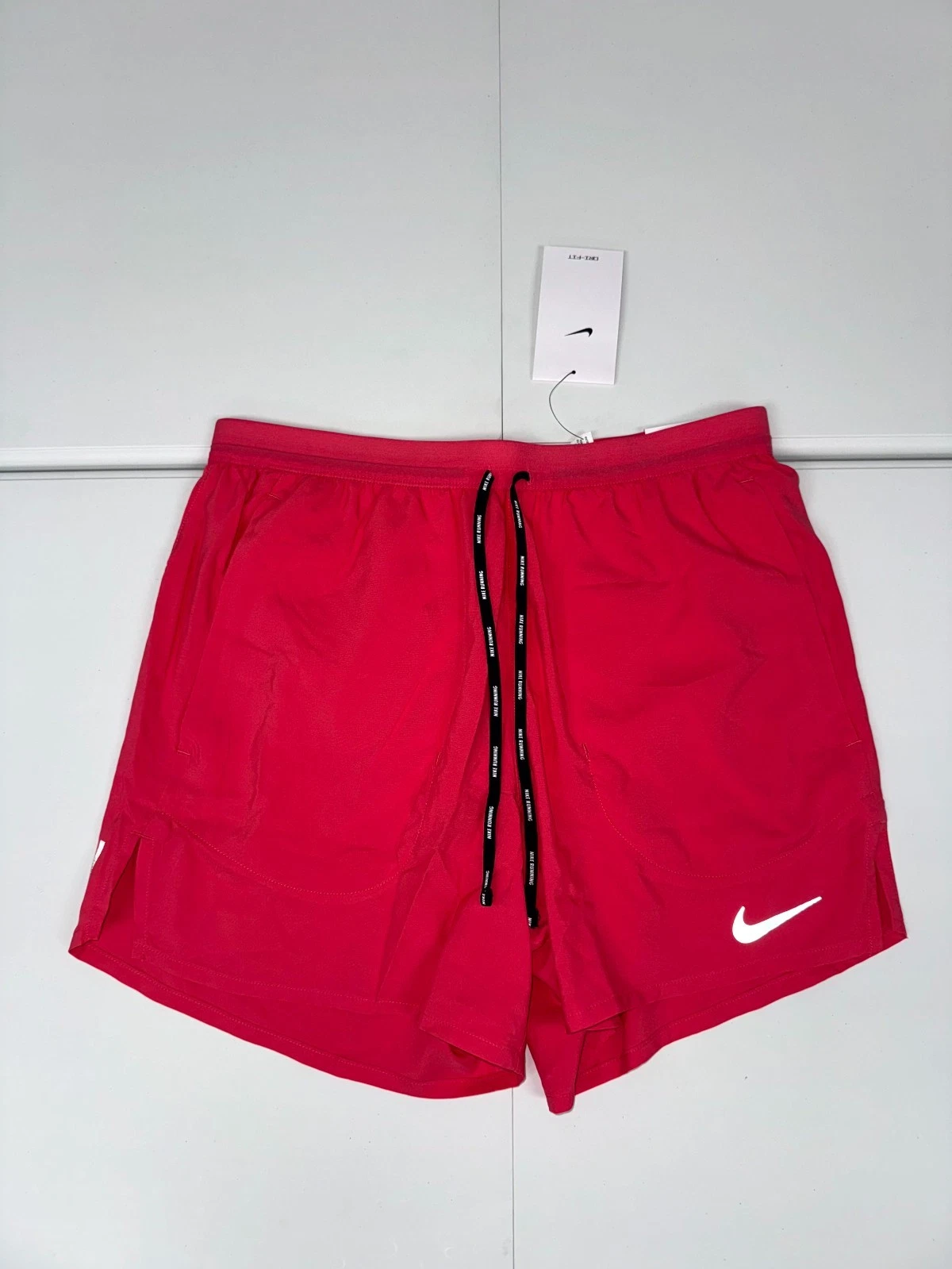 Nike Flex Stride Run Energy Shorts Men Pink Dri-Fit Brief Lined 5" CJ5453-629