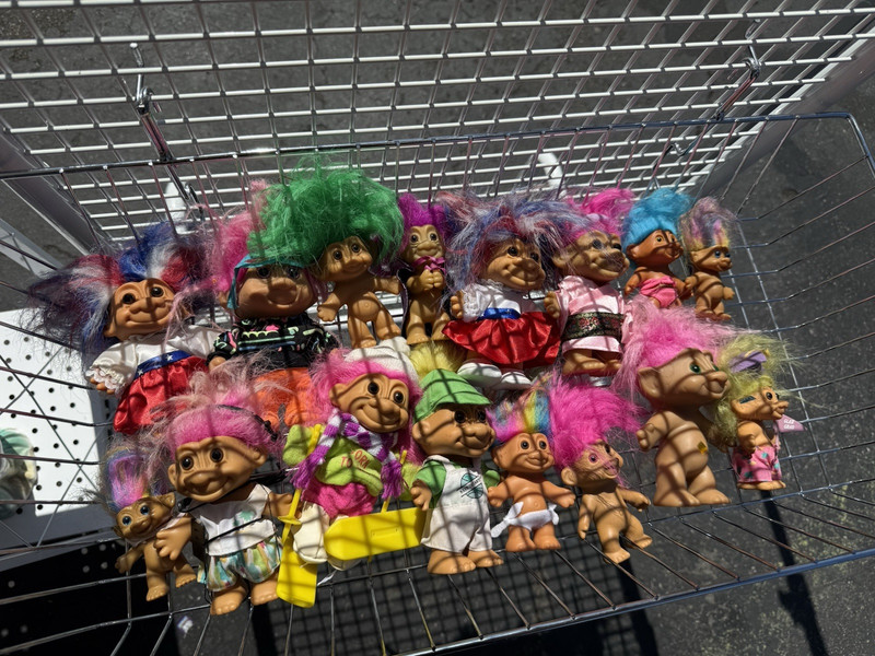 Vintage Troll Doll Lot of 16 Random Trolls