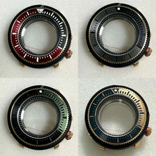 45mm 316L Steel Watch Case Mineral Glass for NH35/NH36/4R36 Automatic Movement