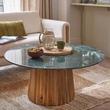 Westbourne Forest green marble coffee Table.