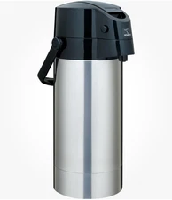 Zojirushi SRAG38 128 oz Air Pot Stainless Steel Beverage Dispenser, 1 Gal. ,3.8L