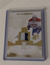 2013-14 SPx Rookie Materials PATCH 3 COLOUR Nathan Beaulieu #RM-BE #’d 21/75