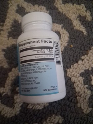 Vitacost Biotin - 5000 mcg - Hair Skin and Nails - 120 Capsules