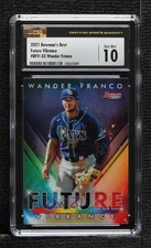 2021 Bowman's Best Bowman Future Vibrance Wander Franco CSG 10 Gem Mint w5b