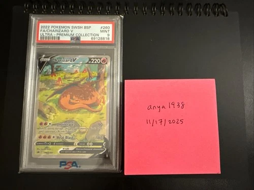2022 Pokemon TCG SWSH Charizard V Ultra-Premium Collection UPC Promo PSA 9 MINT