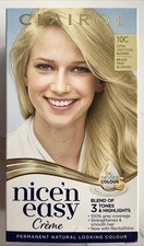 Clairol Nice'n Easy Crème Permanent Natural Looking 10C Extra Light Cool Blonde