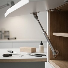Gas Spring Lift Support for Cabinets and Frames 18x2x2 cm Stainless Steel