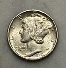 1943-D Mercury Dime - AU - About Uncirculated - 90% Silver