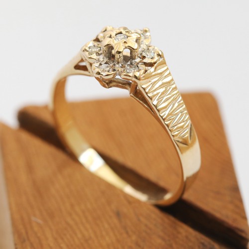 Diamond Cluster Ring