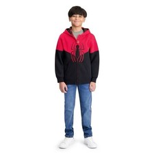 Children's Marvel Character Spider Man Zipper Zip Jacket Coat Red