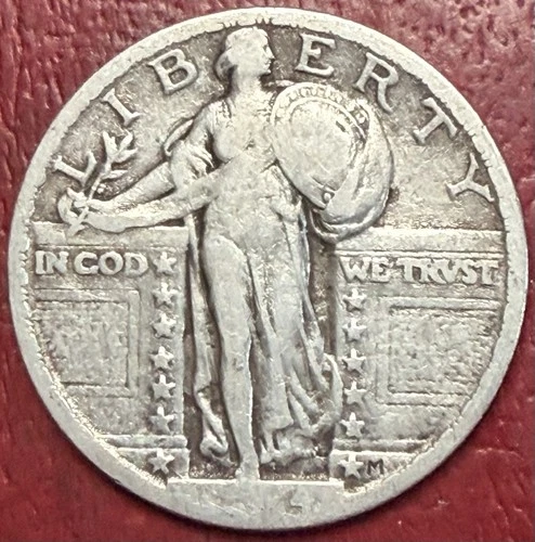 1924 Standing Liberty Quarter. Free Shipping