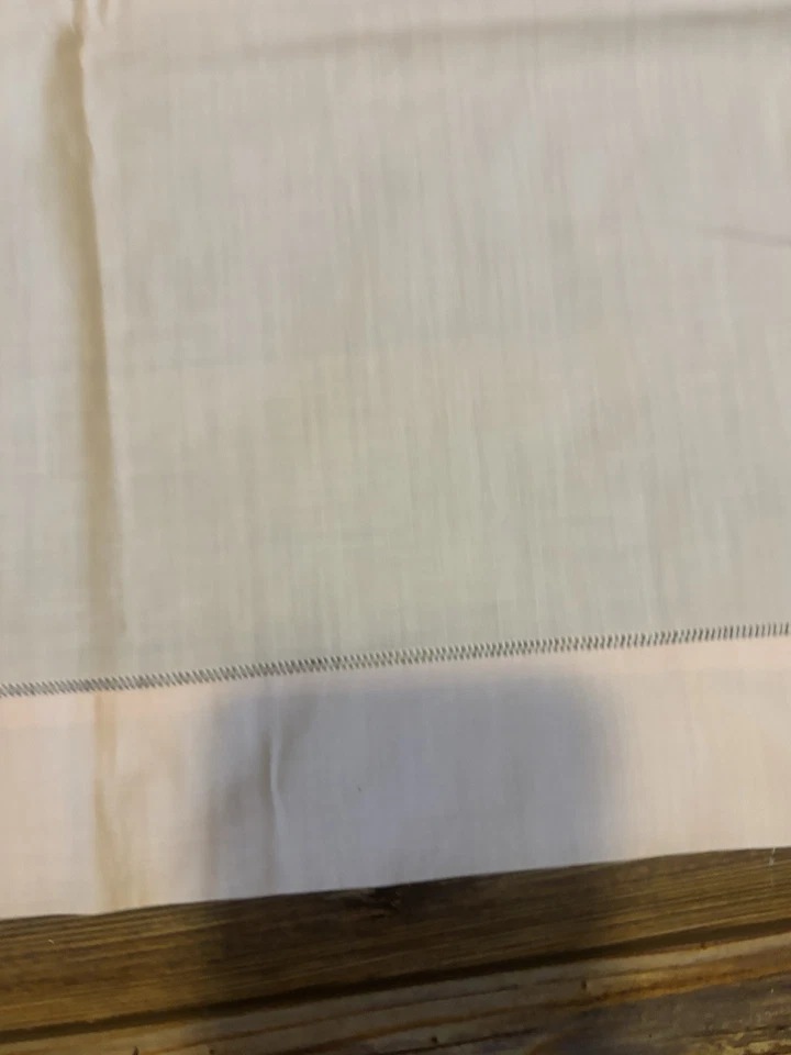 Vintage Childs Embroidered Baby Crib Top Sheet 42”x 67” Pink Girl - Image 3 of 4