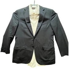 Ermenegildo Zegna 2 Button Sport Coat 50R/40R Trofeo 600 Wool/Silk Blazer Blue